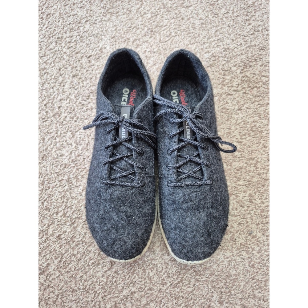 Icebug Eide Wool Men's Grey Felted Wool Walking Sneakers Shoes Size 9.5
